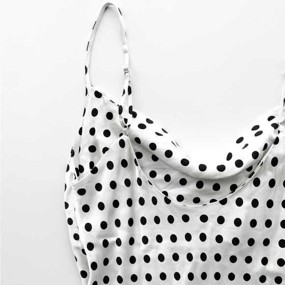 Zara Satin Polkadot Midi Slip Dress - Picture 12 of 13